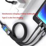 100W 5A Fast Charging 3-In-1 USB Cable – Multi Charging Cable With Type-C, Micro USB & Lightning Connectors | Durable & High-Speed Data Transfer