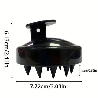 1 Piece Scalp Massager Shampoo Brush – Silicone Hair Scalp Scrubber for Deep Cleaning & Relaxing Massage (Multicolor, Pack of 1)