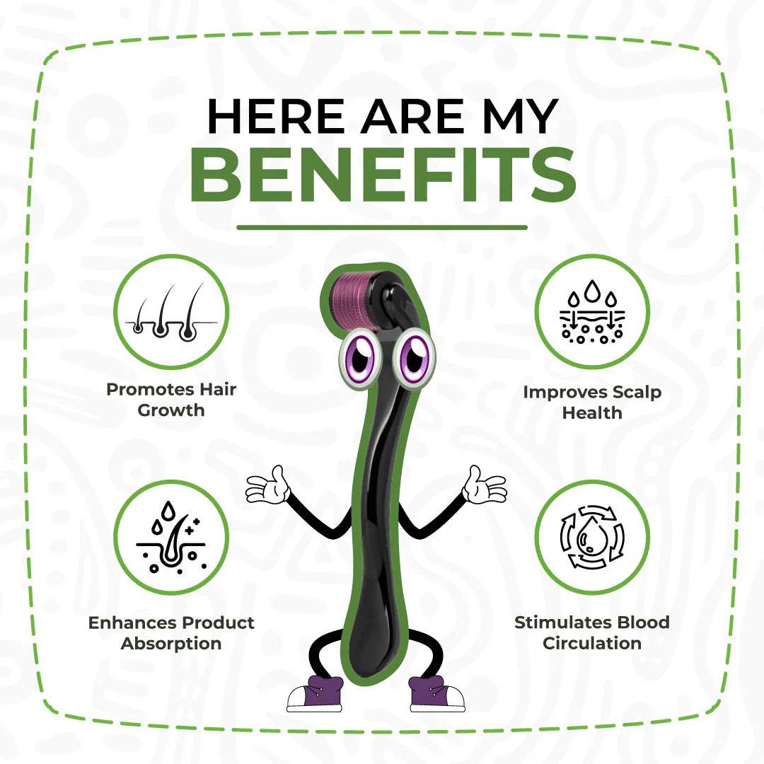 Derma Roller System With 540 Micro Needles