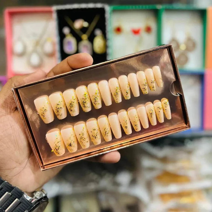 O.TWO.O Cosmetics – Glitter Press-On Nails Set