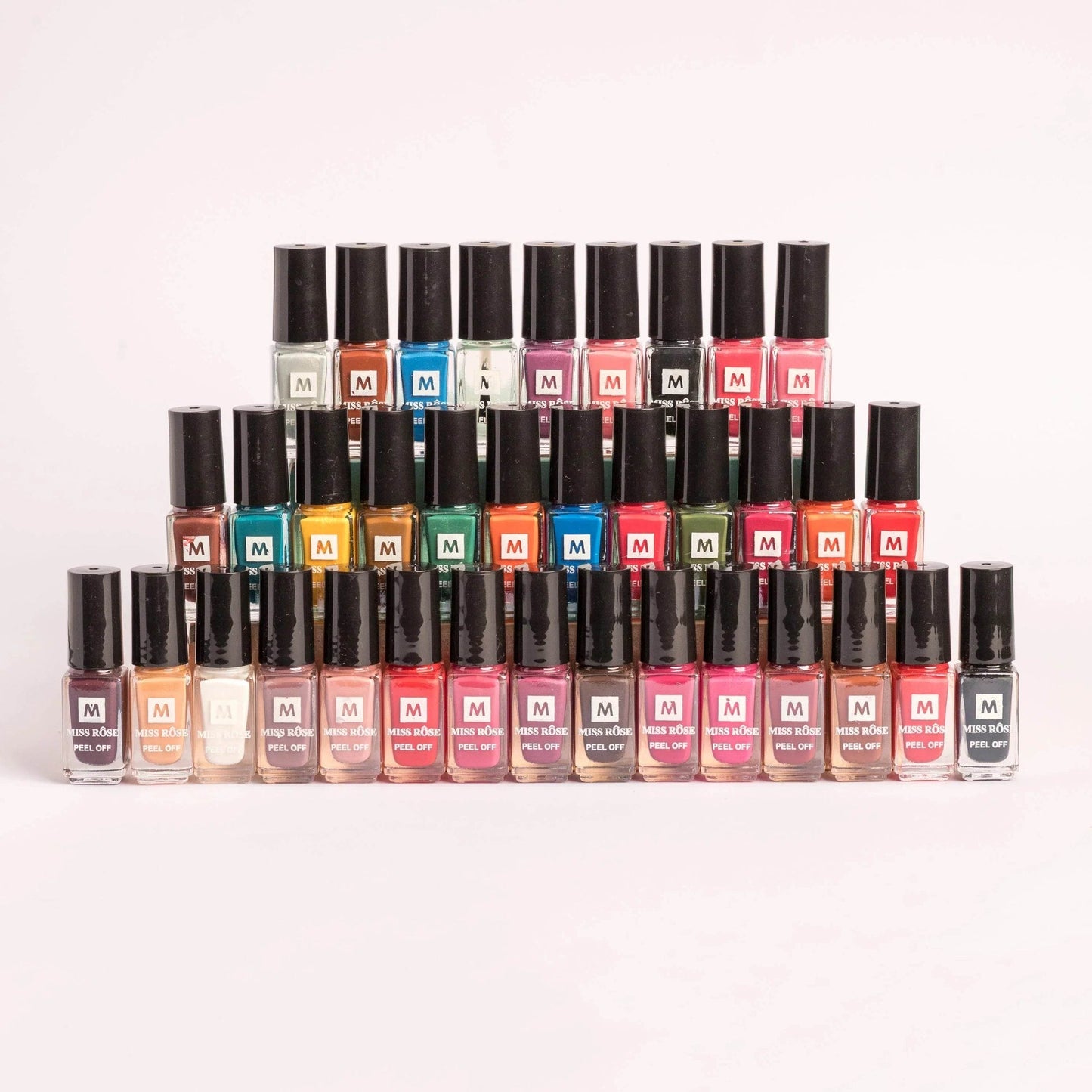 Miss Rose Color Me Peel Off Nail Paint – 36 Pcs Set