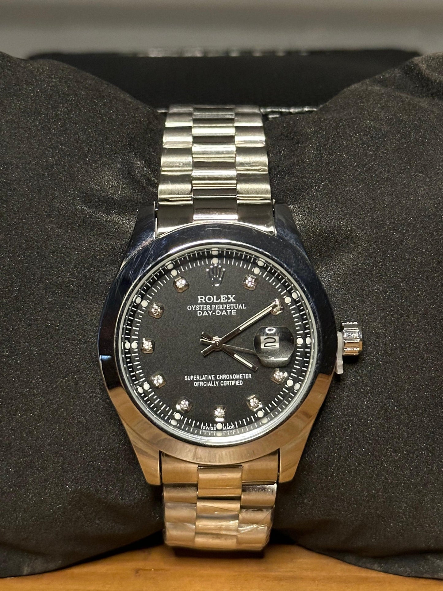 Dial RLX Date – 40mm – Stainless Steel – C-496