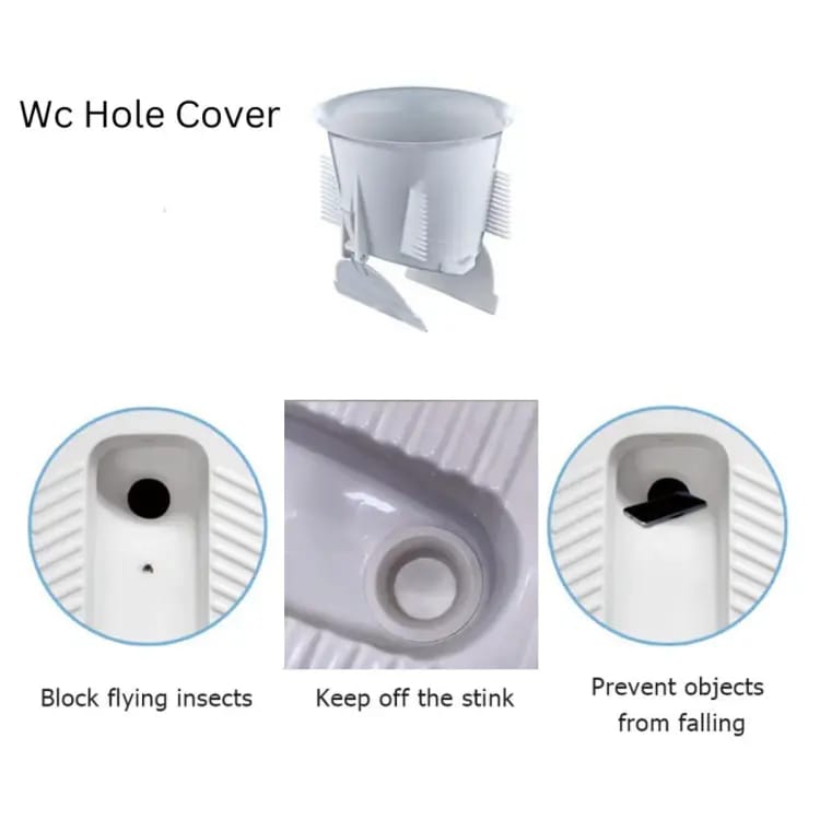 ( Pack Of 2 Pcs ) Wc Hole Cover Squat Toilet Odor Regular price