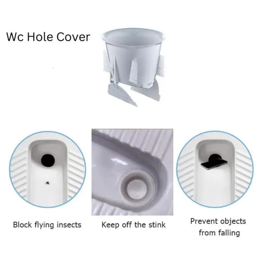 ( Pack Of 2 Pcs ) Wc Hole Cover Squat Toilet Odor Regular price